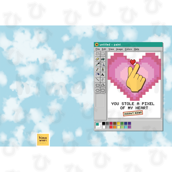 paint love card - digital image