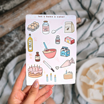 bake a cake sticker sheet - promo pic