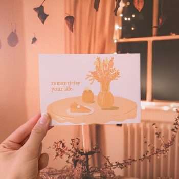 romanticise life postcard - promo pic