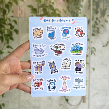 self-care sticker sheet - promo pic