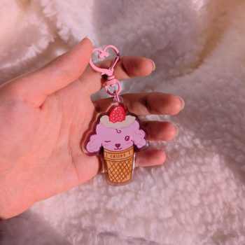 strawberry sundae keychain promo pic