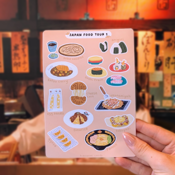 japan food tour 1 sticker sheet - promo pic