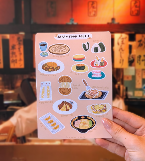 japan food tour 1 sticker sheet - promo pic