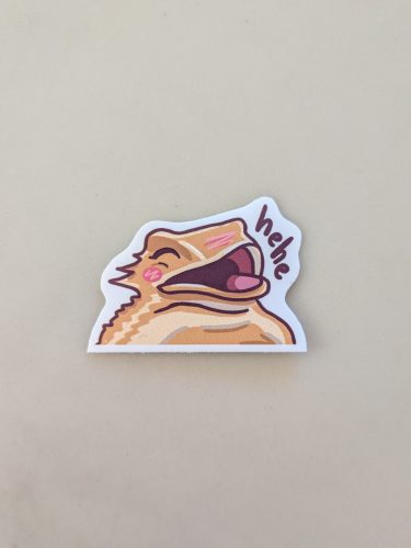 hehe lizard sticker photo review