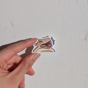 hehe lizard sticker - promo pic