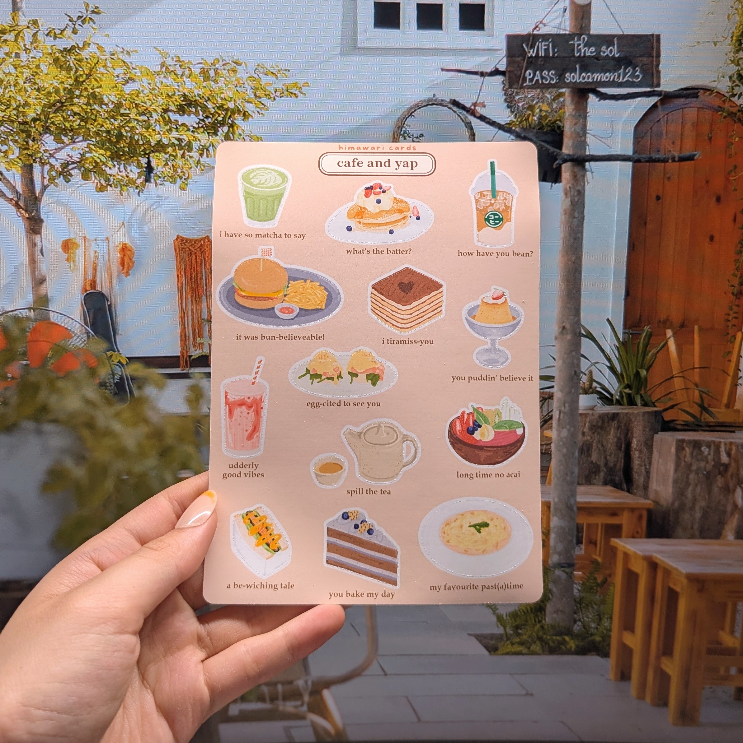 cafe and yap sticker sheet - promo pic 2