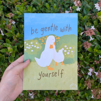 be gentle with yourself print - promo pic