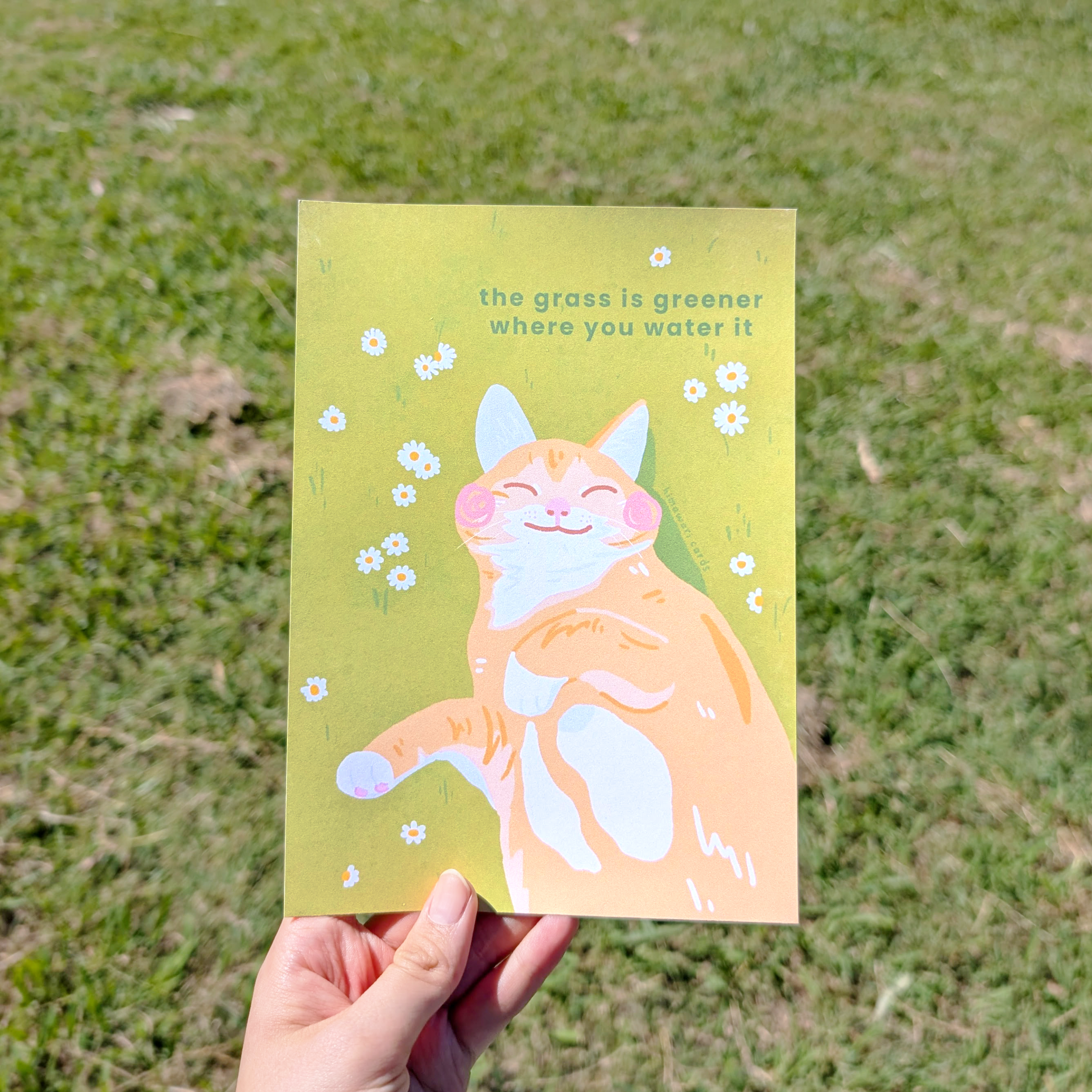 the grass is greener print - promo pic