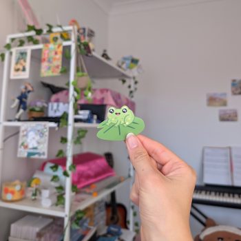 frog sticker - promo pic